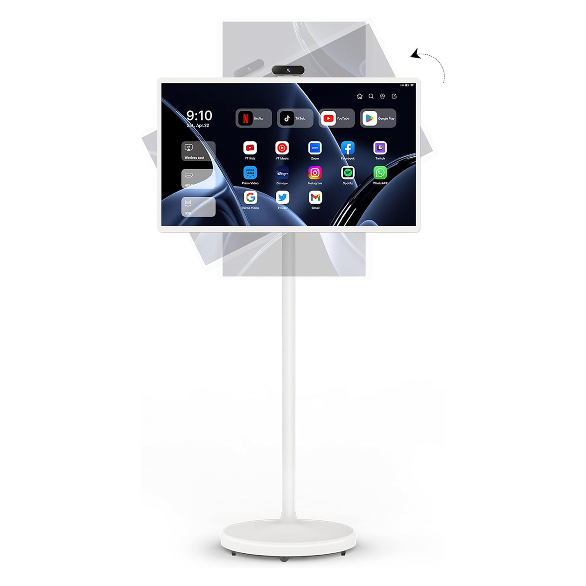 32" Portable TV on Wheels