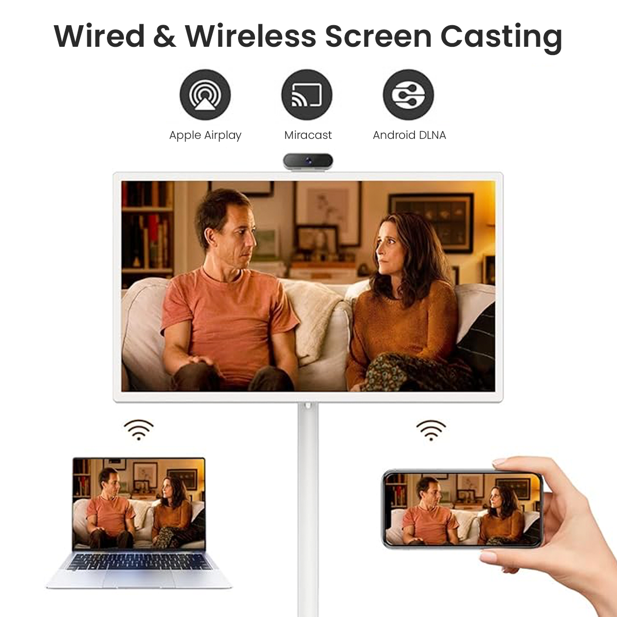 32" Portable TV on Wheels