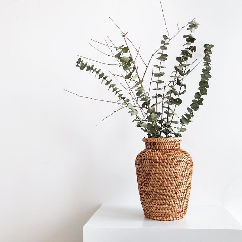 Simple Handmade Rattan Vase