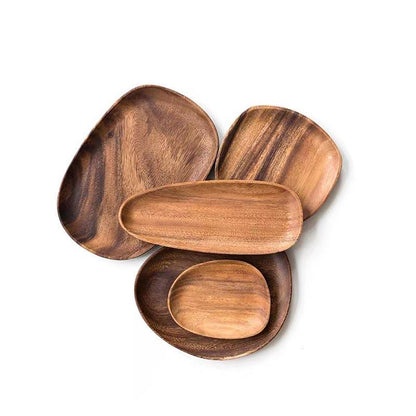 American Irregular Walnut Serving Plates