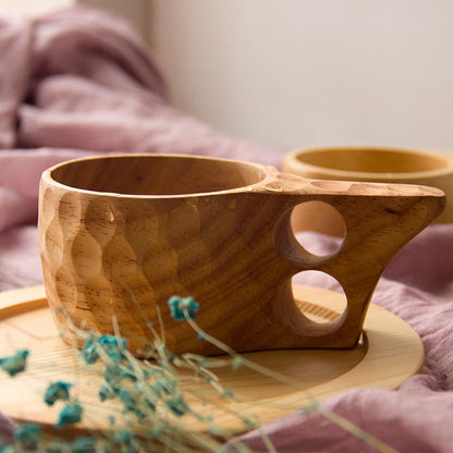 Ancient Handmade Rubberwood Cup