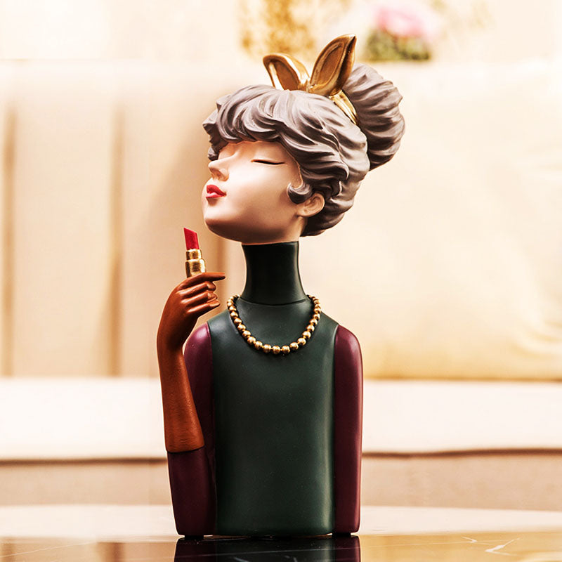 Lovely Bow Girl Figurine