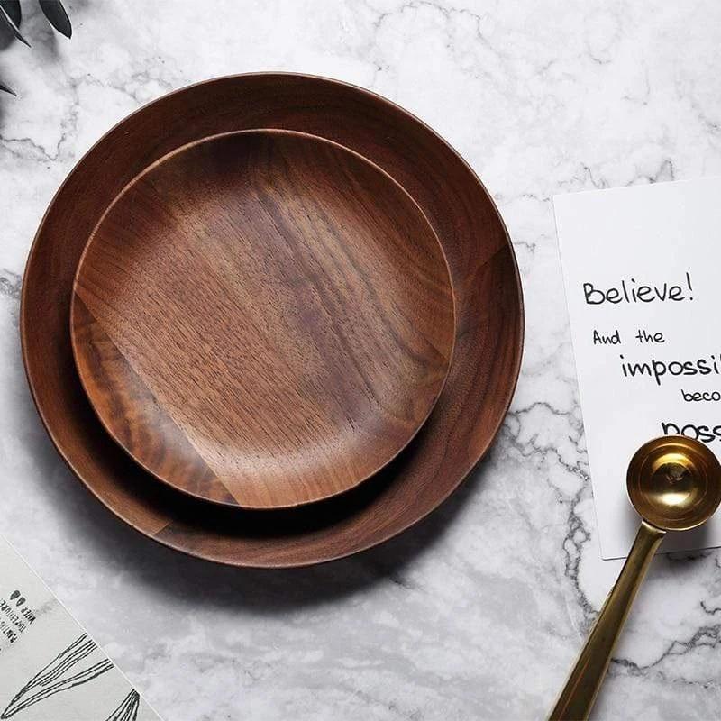 Mili Natural Teakwood Plates