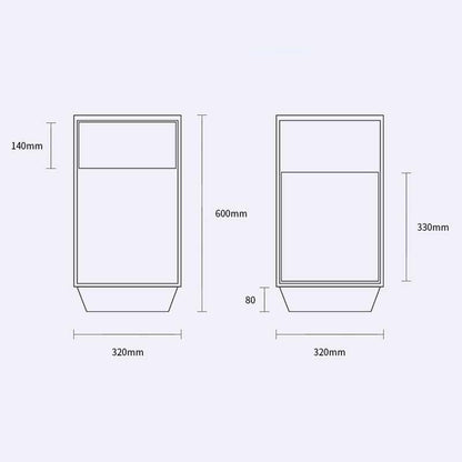 Morein Square Rotating Storage End Table