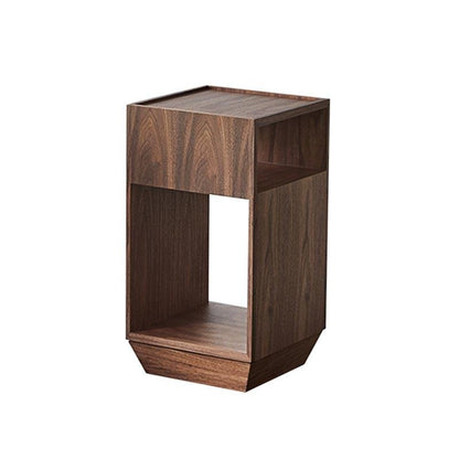 Morein Square Rotating Storage End Table