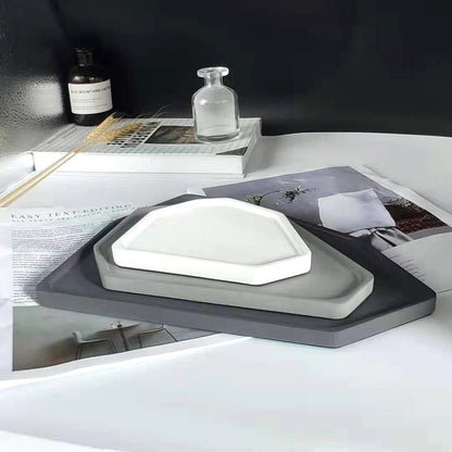 Moyi Textured Concrete Accessory Trays