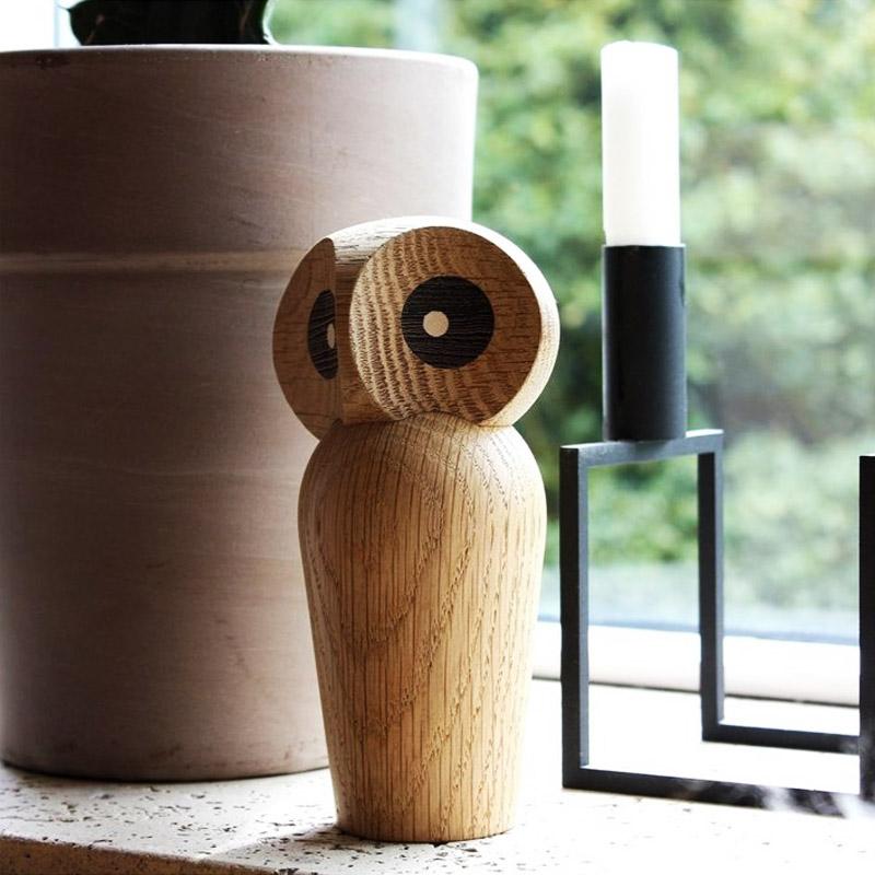 Owl Wooden Figurine