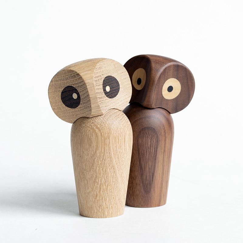 Owl Wooden Figurine